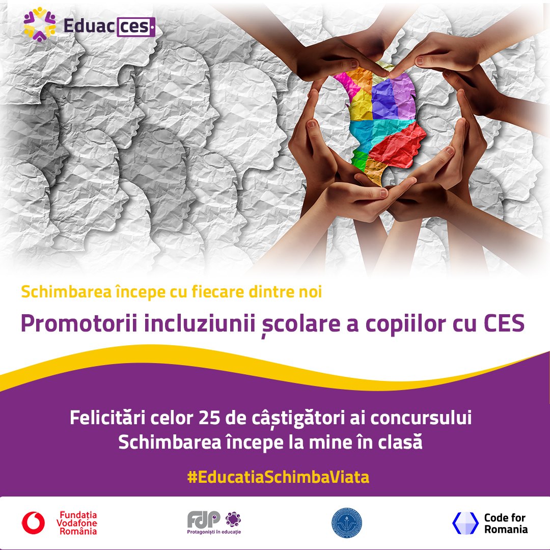 EduacCES.ro, platformă publică, gratuită, ce ajută cadrele didactice care se ocupă de copii cu CES