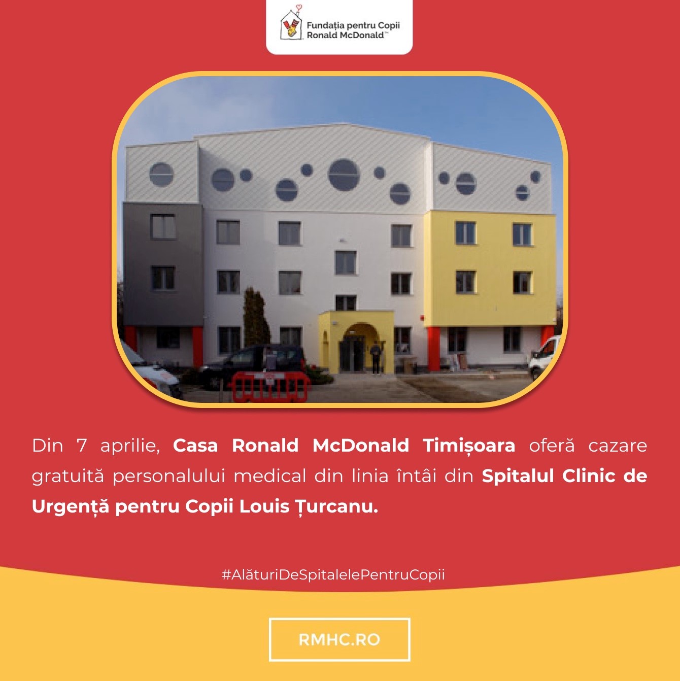 Alături de familii, alături de Spitale - solidaritate pe timp de pandemie