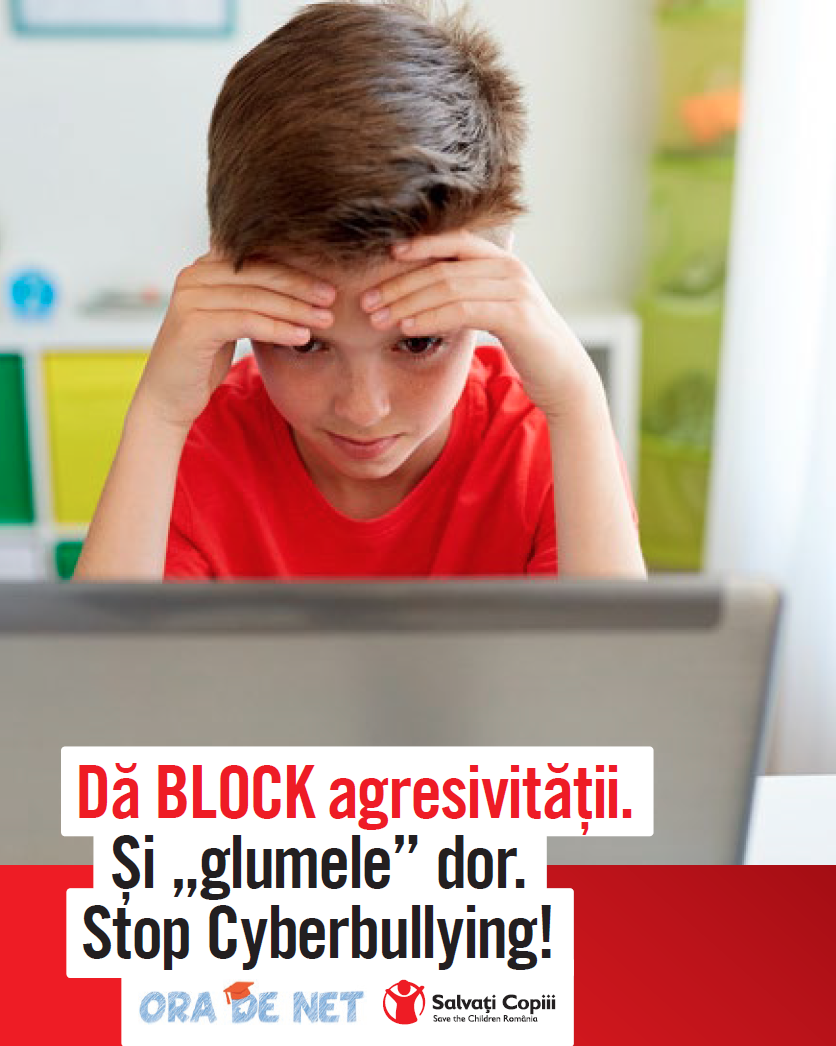 Campania Da BLOCK agresivitatii! Si "glumele" dor. Stop cyberbullying!