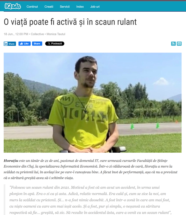 Plonjonul in ape de adancimi necunoscute poate duce la o viata in scaun rulant