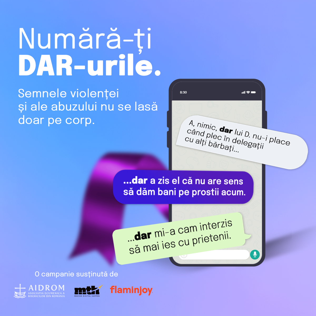 „Numără-ți DAR-urile” - O Campanie AIDRom susținută de MTH Digital & Flaminjoy