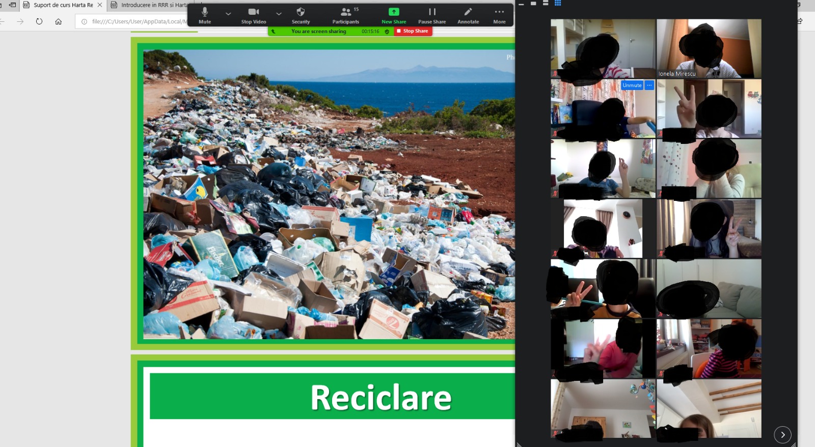 Harta Reciclarii 2020 - educatie online pentru mediu