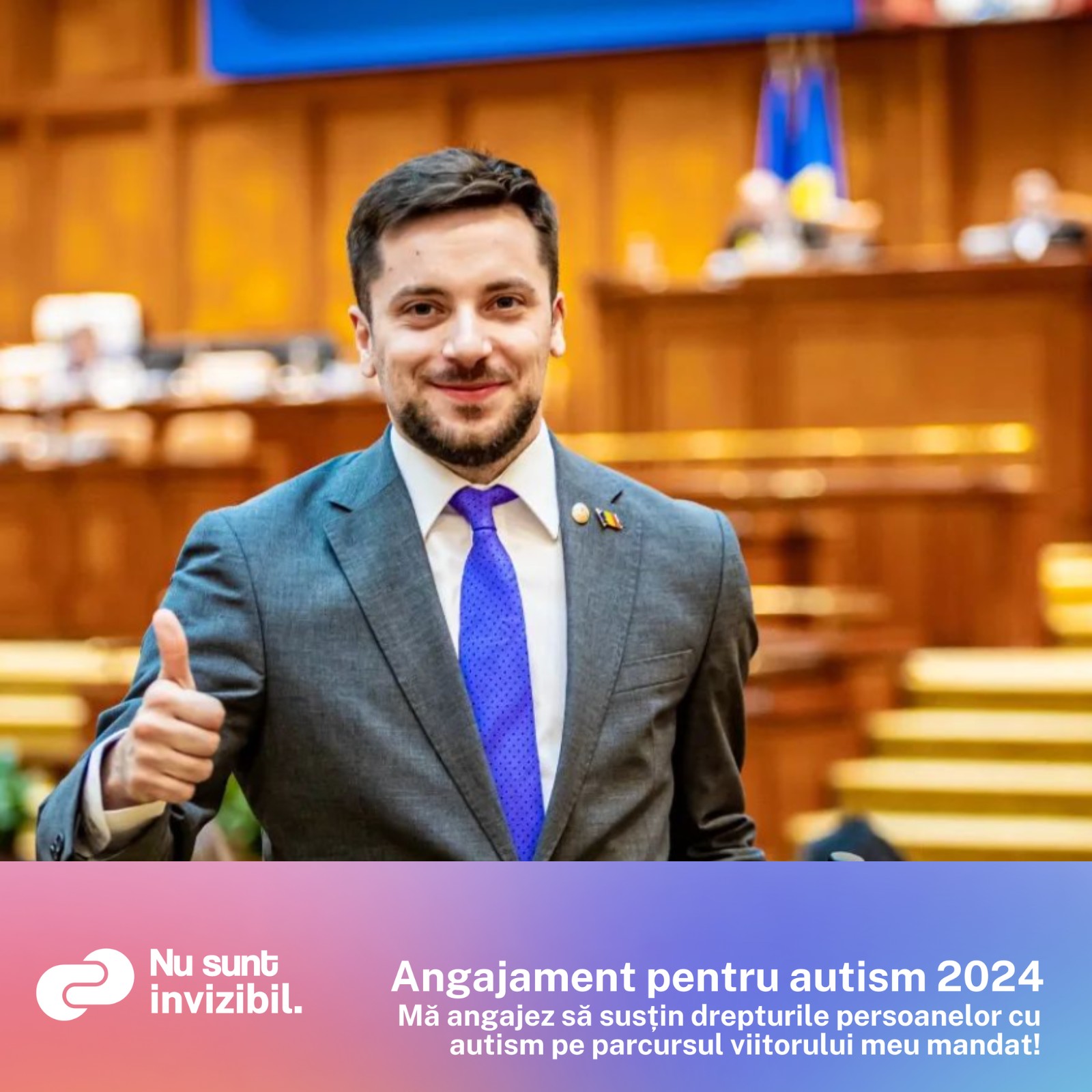 Campania ”Nu sunt invizibil” (semneaza Angajamentul în autism)