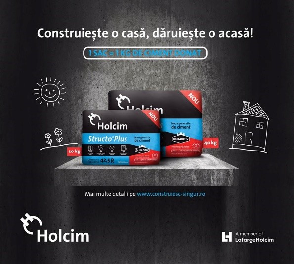 „Construiește o casă, dăruiește o acasă!” – Holcim si Hope and Homes for Children