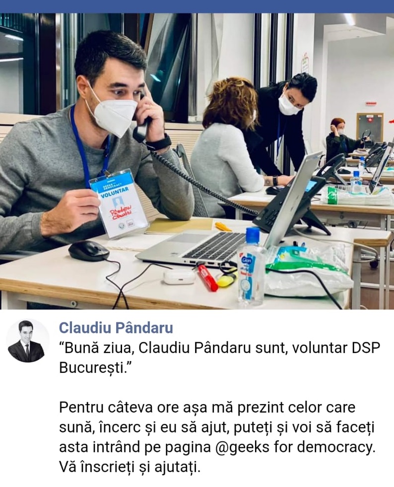 Call-center Covid19 cu voluntari la DSP Bucuresti