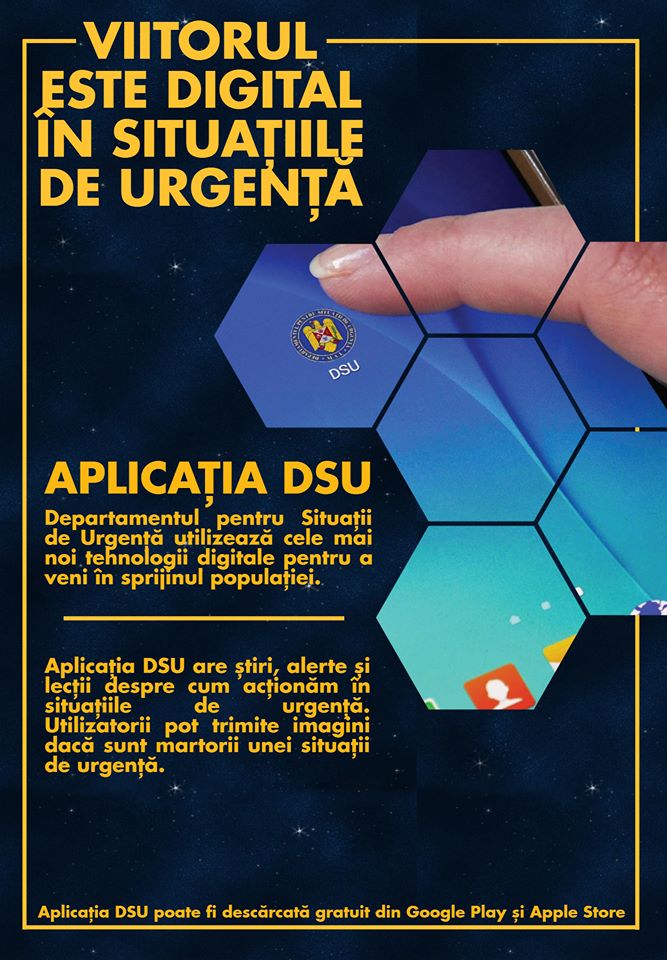Aplicatia DSU de informare a populatiei si raportare a situatiilor de urgenta