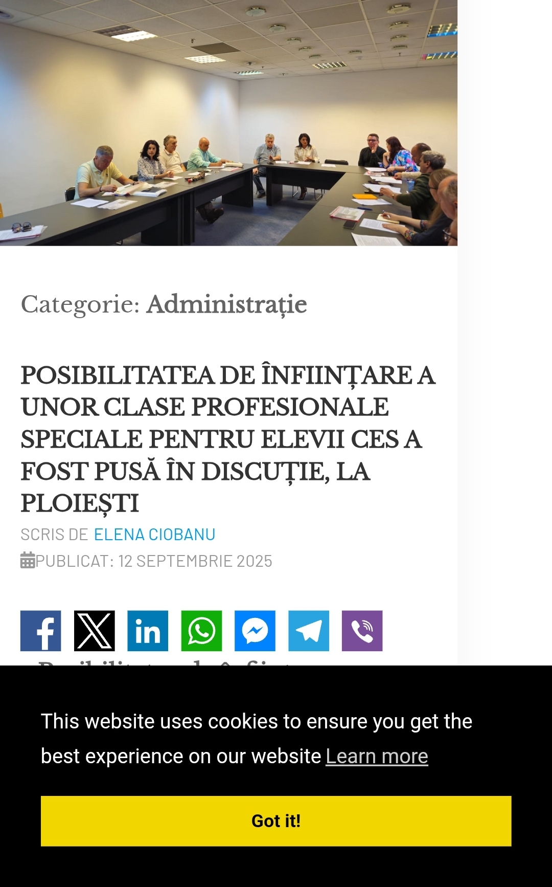 Șansa la educatie pentru tinerii speciali- demers civic  în Municipiul Ploiești