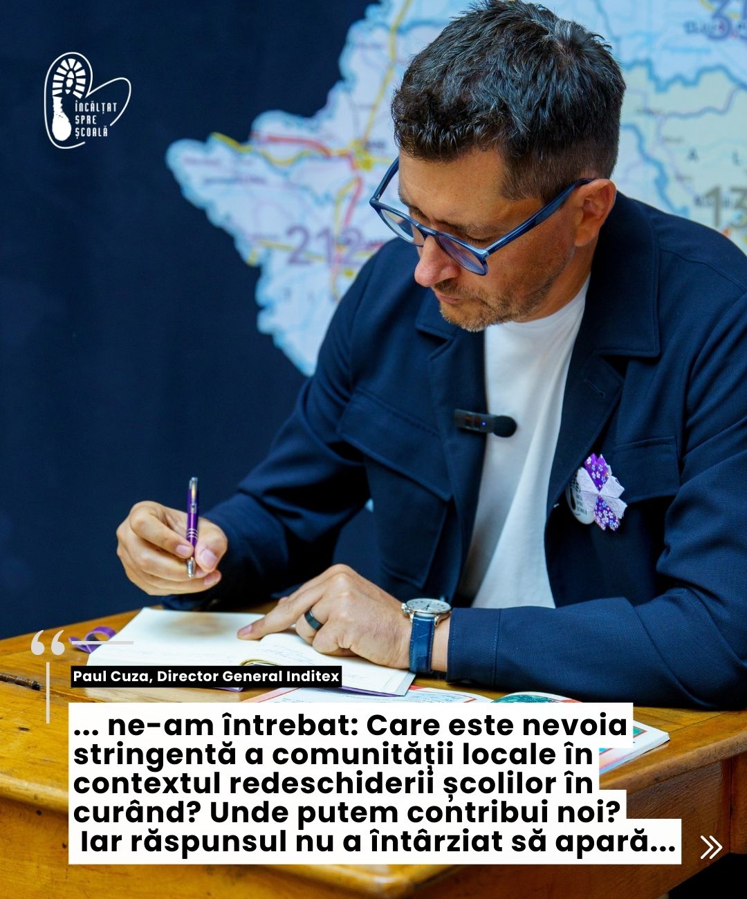 Încălțat spre școală