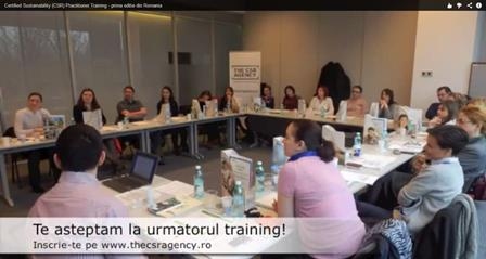 17 profesionisti din Romania au primit certificarea "Certified Sustainability (CSR) Practitioner"
