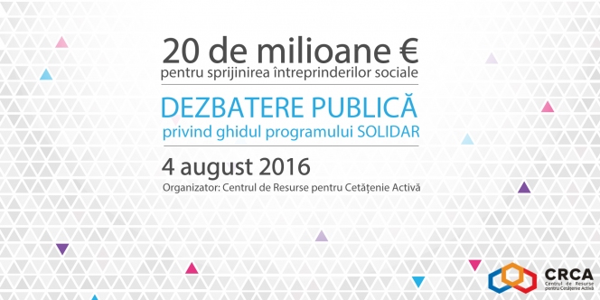 20 de milioane de euro pentru sprijinirea întreprinderilor sociale