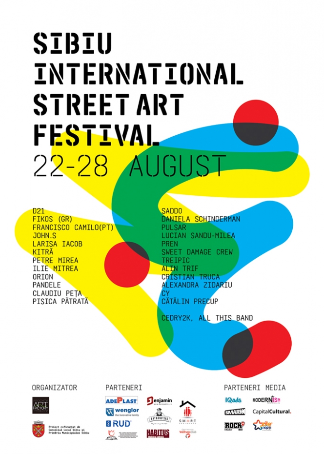 A doua ediţie a Sibiu International Street ART Festival va avea loc la finalul lunii august