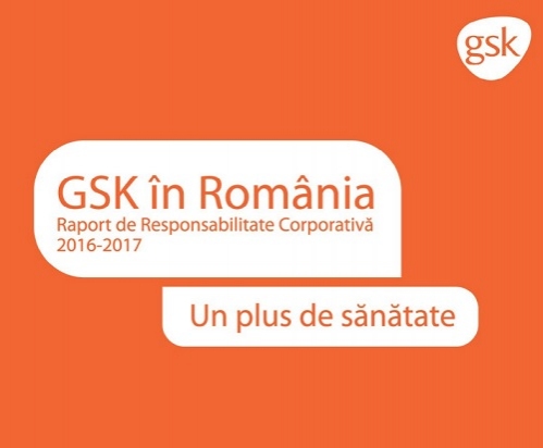 GSK România publică Raportul de Responsabilitate Corporativă, care arată impactul activității companiei asupra sistemului de sănătate și pacienților din România, în 2016 - 2017