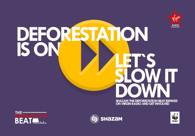 Virgin Radio și WWF România lansează The Deforestation Beat – un beat inclus in melodii celebre, care ne aminteste ca la fiecare 1.2 secunde un copac este taiat
