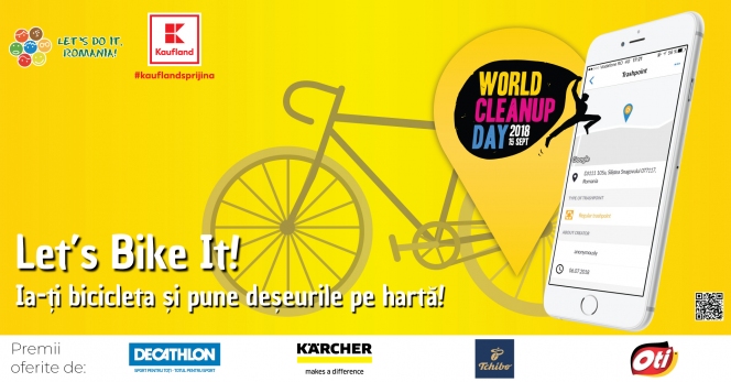 Let’s Bike It! – Ia-ți bicicleta și pune deșeurile pe hartă pentru  Ziua de Curățenie Națională