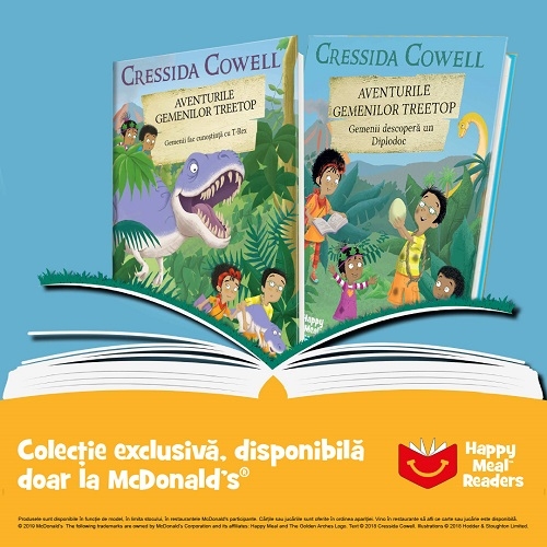 McDonald’s aduce în exclusivitate cărțile Aventurile Gemenilor Treetop în colaborare cu scriitoarea Cressida Cowell