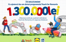 Cu sprijinul clienților săi, Lidl România investește 1.300.000 de lei în programul Teach for Romania