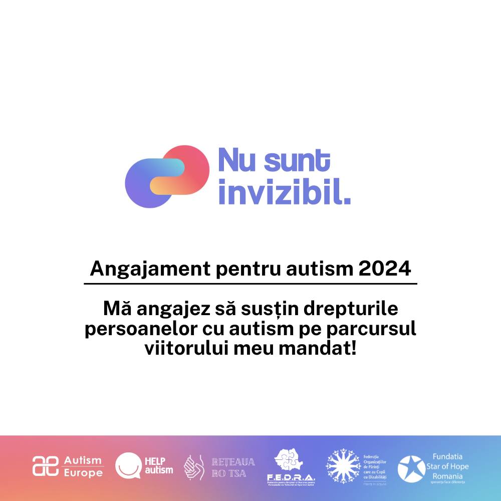 Campania ”Nu sunt invizibil” (semneaza Angajamentul în autism)