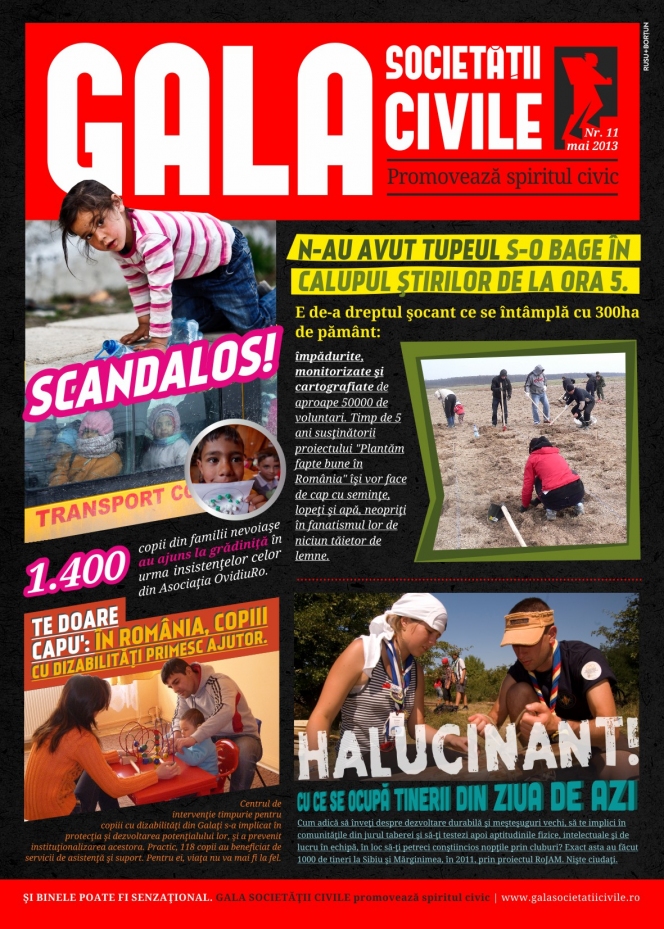 Campanie promovare Gala Societatii Civile 2013