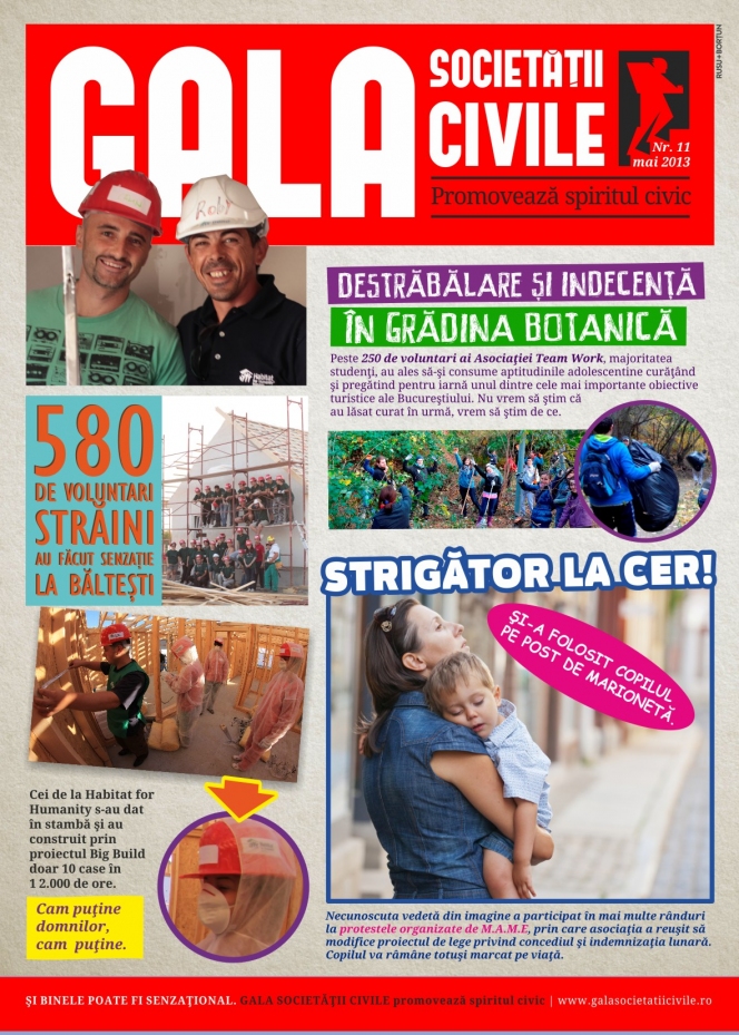 Campanie promovare Gala Societatii Civile 2013