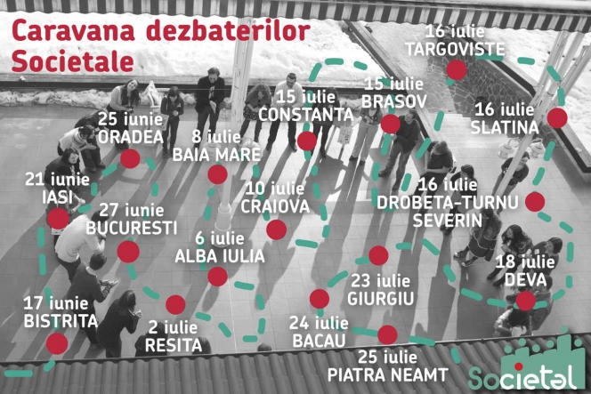 Caravana Dezbaterilor Societale a ajuns pana acum in 7 orase