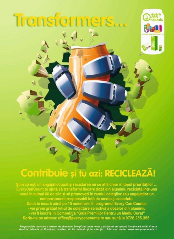 Every Can Counts, o solutie pentru colectarea selectiva de care au nevoie companiile