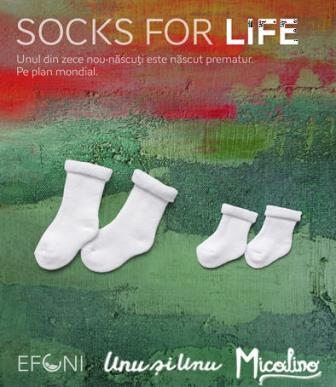 “Socks for life” - Unul din zece copii este nascut prematur. La nivel mondial