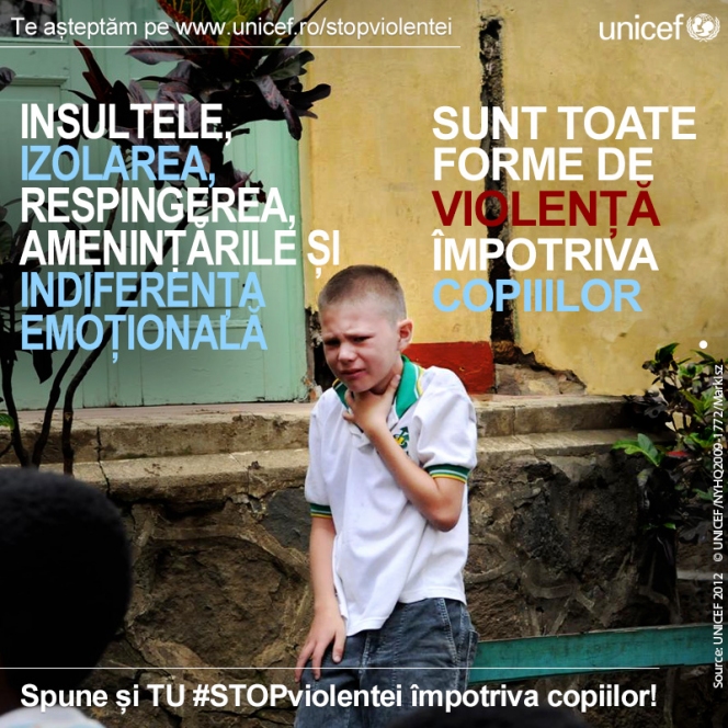 Sa punem capat violentei impotriva copiilor // UNICEF Romania