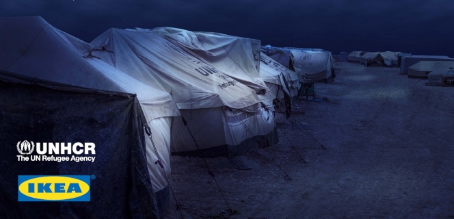 Compania IKEA si UNHCR aduc lumina in taberele de refugiati