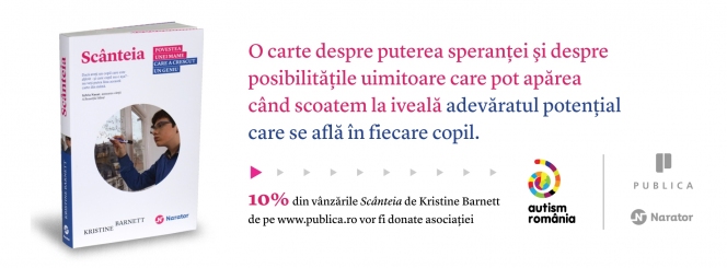 "Scanteia" de Kristine Barnett – cea mai recenta aparitie din colectia Narator, editura Publica