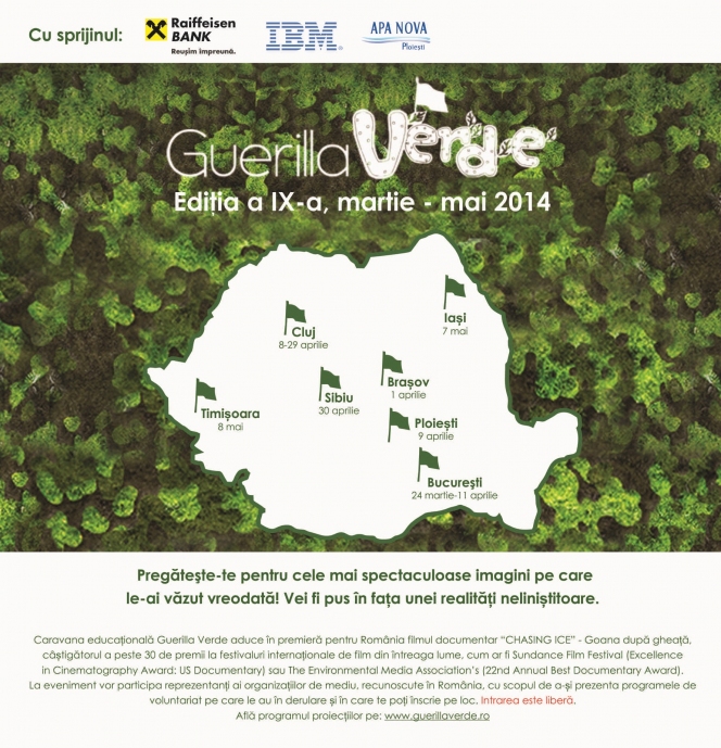 Guerilla Verde prezinta in premiera pentru Romania documentarul Chasing Ice