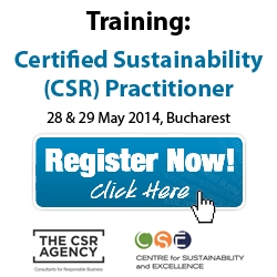 10% reducere la  Certified Sustainability (CSR) Practitioner Training pentru participantii Galei Societatii Civile