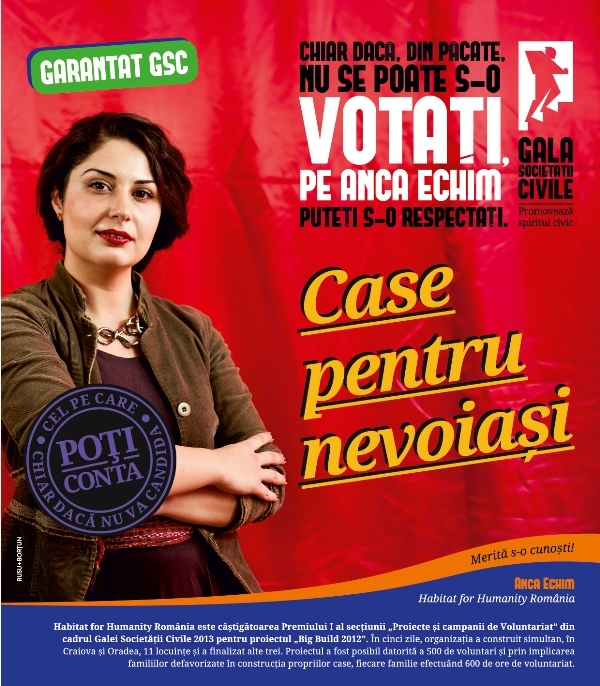 Campania de comunicare Gala Societatii Civile 2014