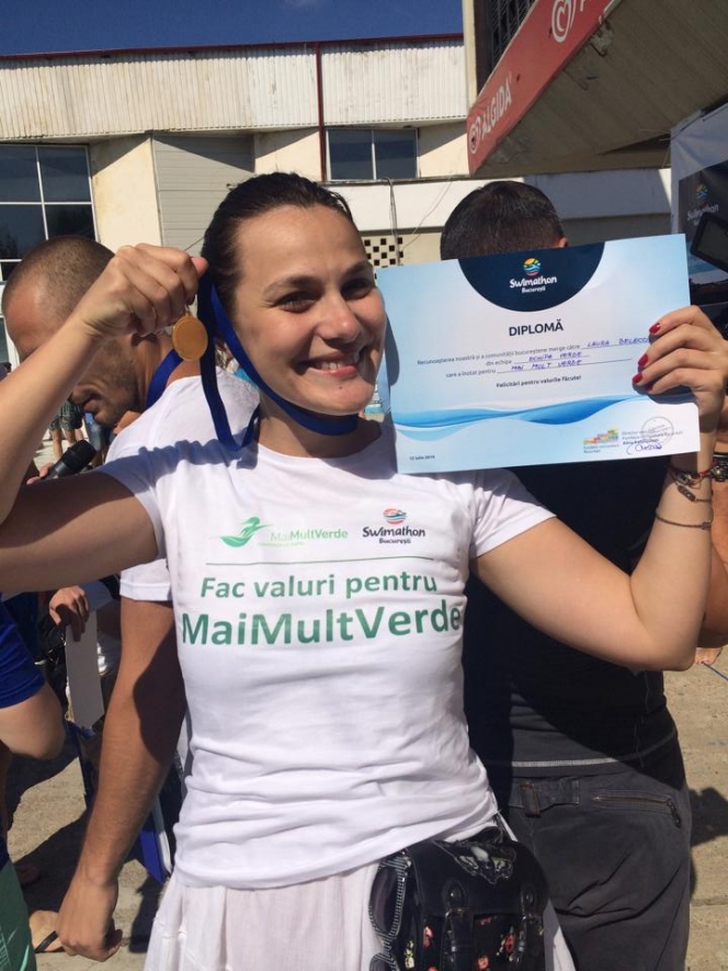 Asociatia MaiMultVerde a participat pentru a doua oara la Swimathon Bucuresti