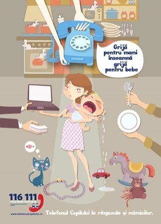 Asociatia Telefonul Copilului lanseaza campania "Telefonul Copilului le raspunde si mamicilor"