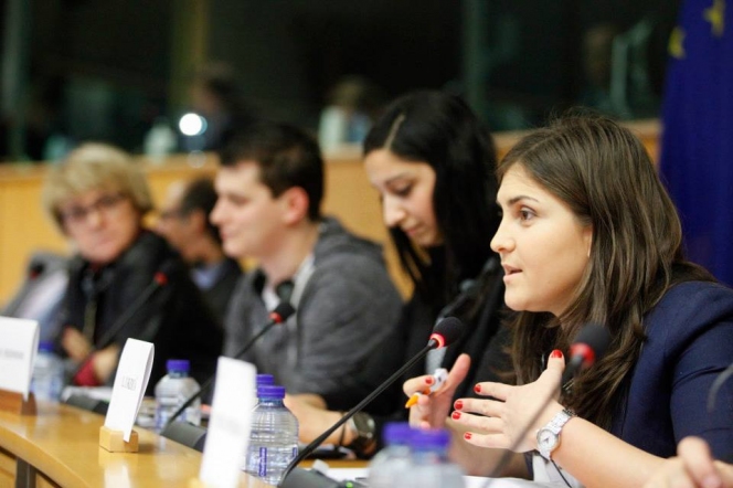 USR: Presedintele studentilor romani a vorbit in Parlamentul European despre educatie