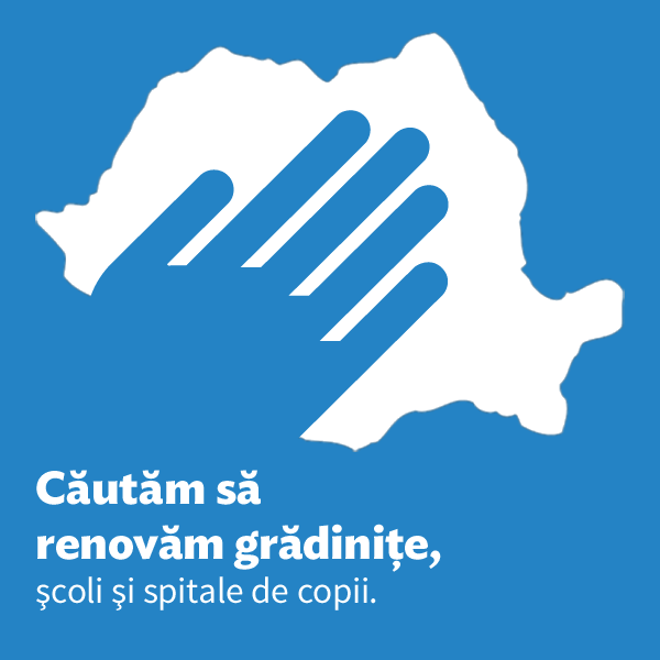 Patru Maini: Cautam sa renovam gradinite, scoli si spitale de copii