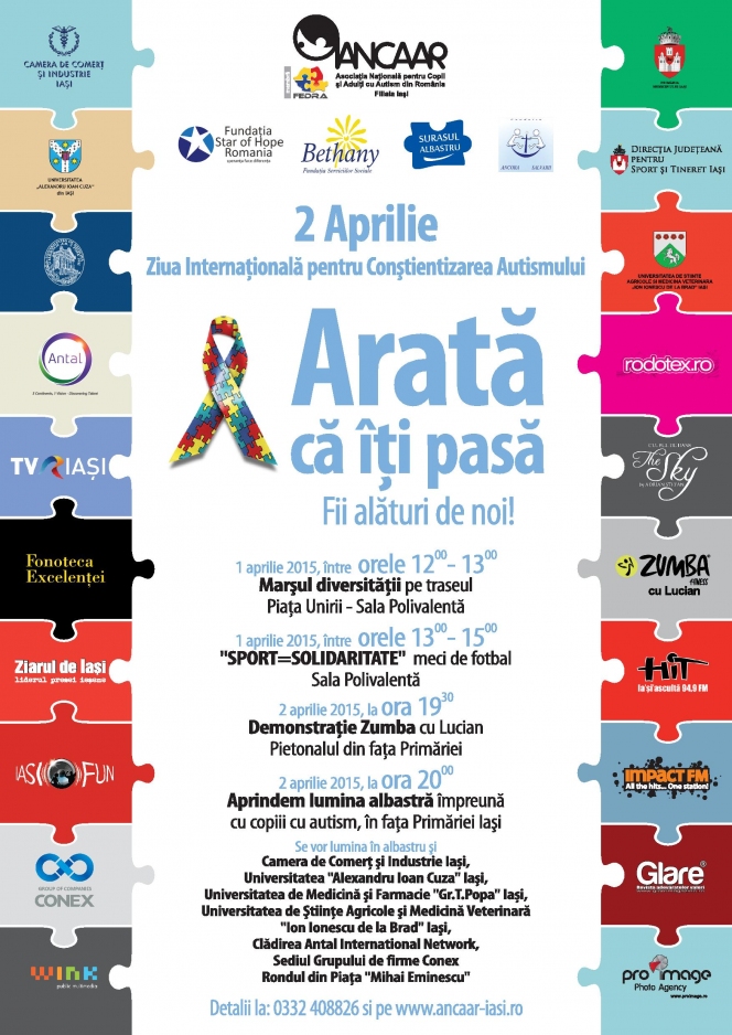 2 Aprilie, Ziua Internationala de Constientizare a Autismului