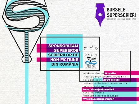 Bursele Superscrieri/Avon ofera 6.000 de euro pentru proiecte jurnalistice in 2015