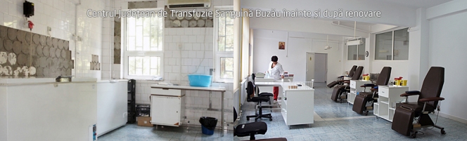 Opt centre de transfuzie sanguina, renovate printr-o investitie a Fundatiei Vodafone Romania