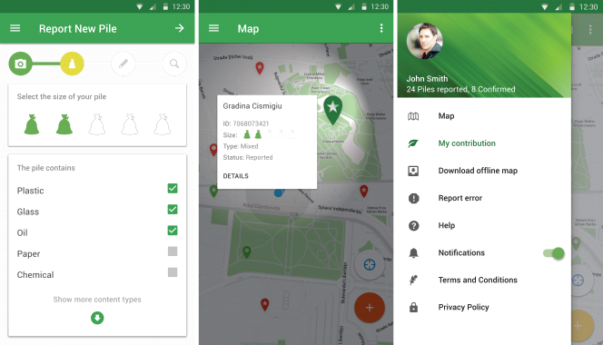 "Let`s Do It, Romania!" a lansat prima aplicatie de mobil si platforma pentru raportarea deseurilor