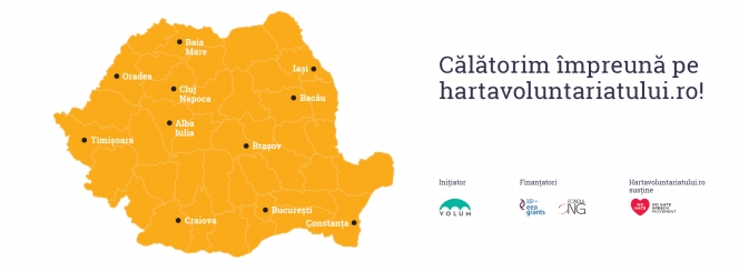 Caravana Nationala Pune Orasul TAU pe Harta Voluntariatului