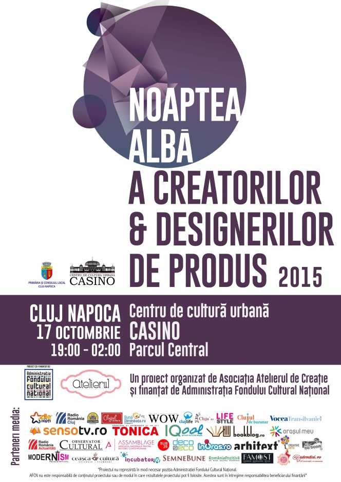 Noaptea Alba a Creatorilor & Designerilor de produs revine la Cluj pe 17 octombrie