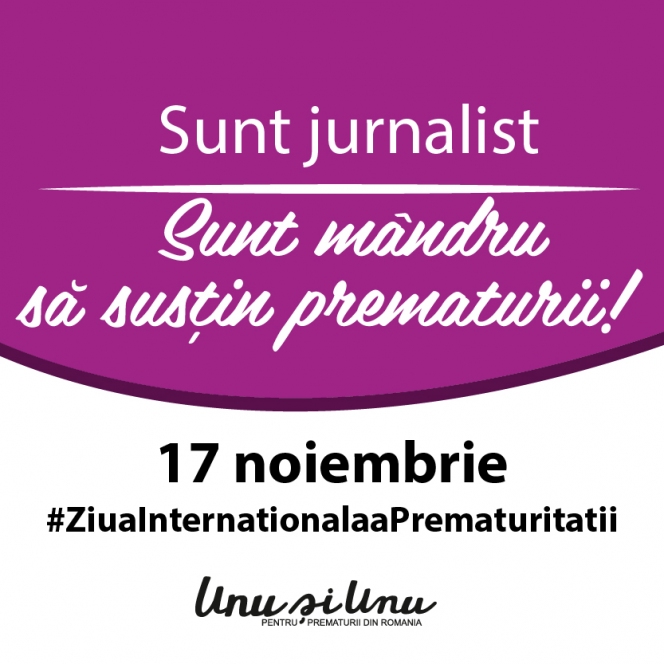 Ziua Internationala a Prematuritatii –  celebrata de 3 ani in Romania prin Asociatia Unu si Unu