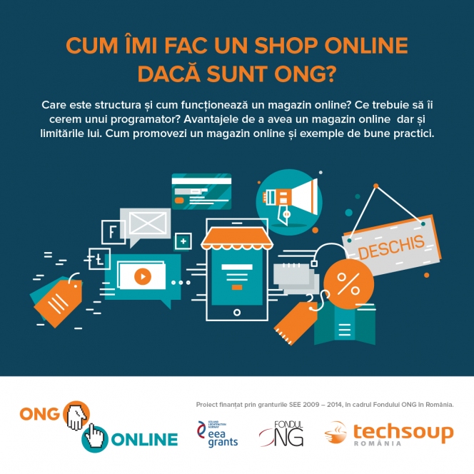 Webinar: Invata sa construiesti un magazin online la Scoala Digitala pentru ONG-uri