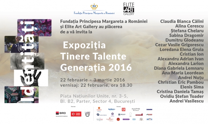 IDENTITATI - expozitie si recital al bursierilor selectati in cadrul programului Tinere Talente 2016