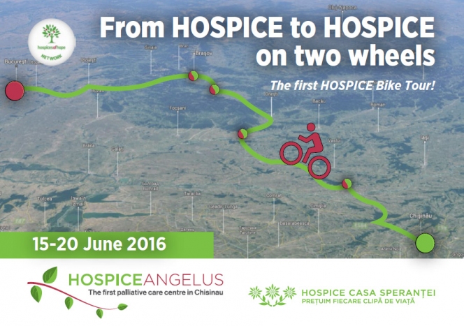 De la HOSPICE la HOSPICE pe doua roti: 11 ciclisti vor pedala 563 de kilometri pentru bolnavii incurabili din Republica Moldova