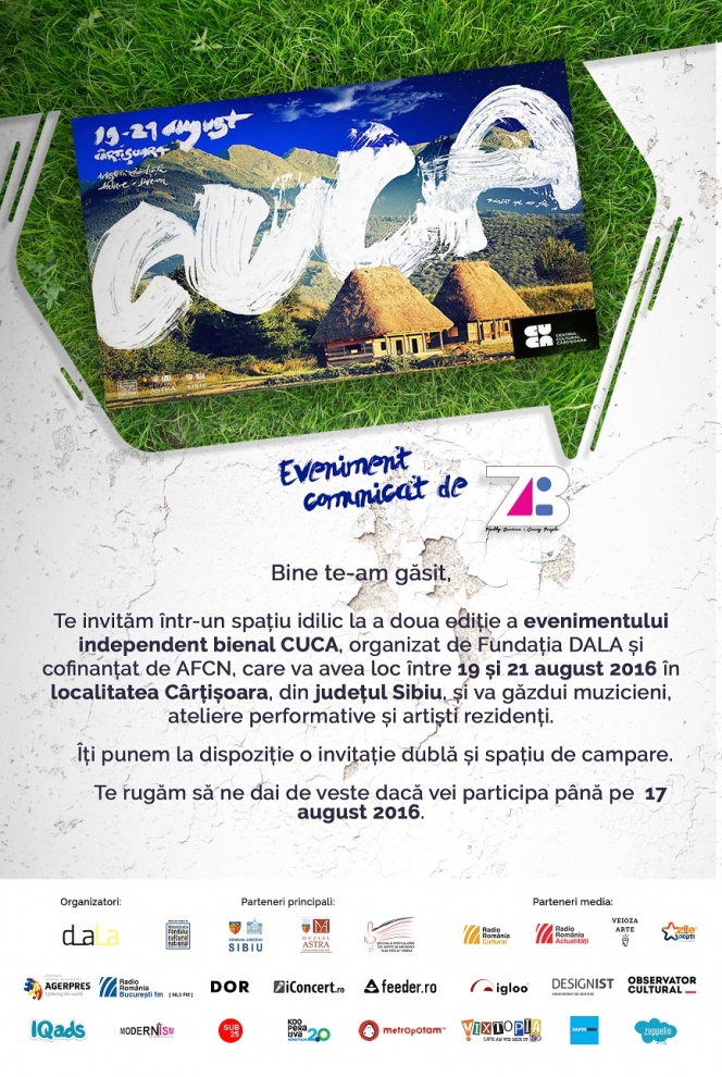 A doua ediție a evenimentului independent bienal CUCA începe astăzi