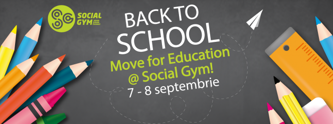 Social Gym continuă campania „Back to School! – Move for Education”