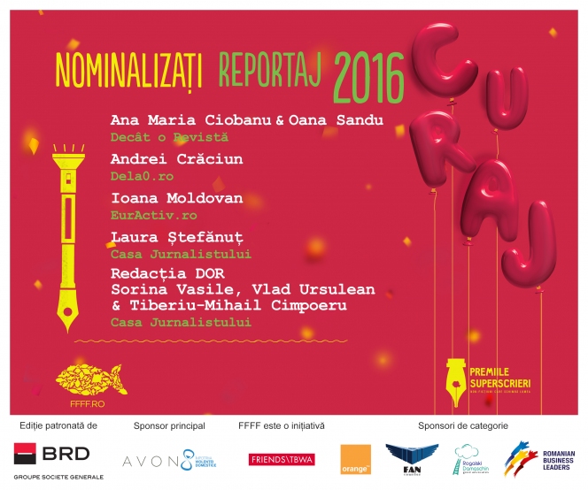 Cititorii pot vota materialul preferat din cele 27 nominalizate la Superscrieri 2016