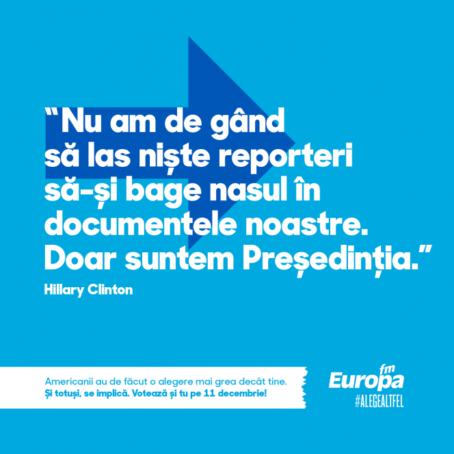 Campania prezidențială din SUA, argument pro vot în România // O campanie Europa FM, semnată de Rusu+Borțun Brand Growers